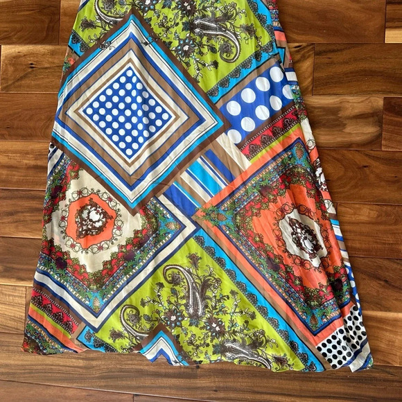 Freshine Halter Backless Maxi Flowy Printed Dress size Large - Picture 4 of 7